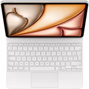“Magic klaviatūra”, skirtas 13 colių “iPad Air M3” – prancūziška klaviatūra – balta