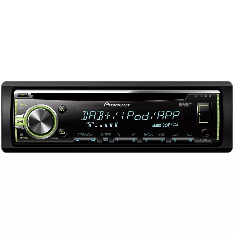 Automobilinis medijos imtuvas Pioneer DEH-X6800DAB juodas