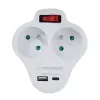 Esperanza ELK311W Elektrinis skirstytuvas 2 GN. USB-C USB-A ON. Baltas