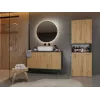 Vonios spintelė Top e Shop NEL 2K DK ANT/ART KP — Grafitas/Ąžuolas, laisvai pastatoma, 600×300×1740 mm, 3 lentynos