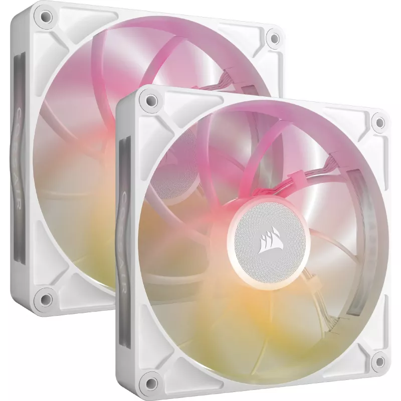 Ventiliatorius Corsair iCUE LINK RX140 MAX RGB 14 cm baltas 2 vnt. 300–1600 RPM