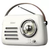 Nešiojamasis radijas SAVIO RS-02 – analoginis FM tiuneris, Bluetooth 5.3, USB maitinimas, 3 W, baltas
