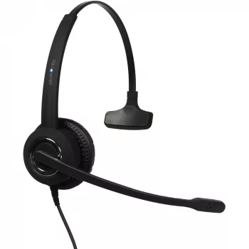 Mono USB ausinės Plusonic 10.1P — vienos ausies USB ausinės, suderinamos su Teams ir Skype