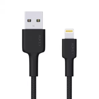 „Lightning“ laidas AUKEY CB-AL05 1 m, juodas