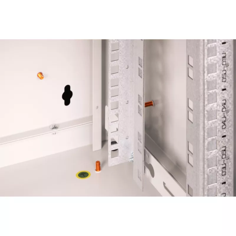 DIGITUS® 7HE sieninis korpusas - Pilka, RAL 7035 - 48,3 cm (19) (DN-19 07-U)