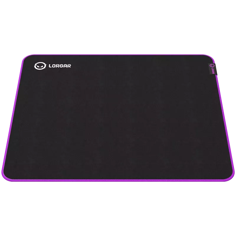 Lorgar Main 315, pelėdos kilimėlis, didelės spartos paviršius, violetinis neslystantis guminis pagrindas, dydis: 500 mm x 420 mm x 3 mm, svoris 0,39 kg
