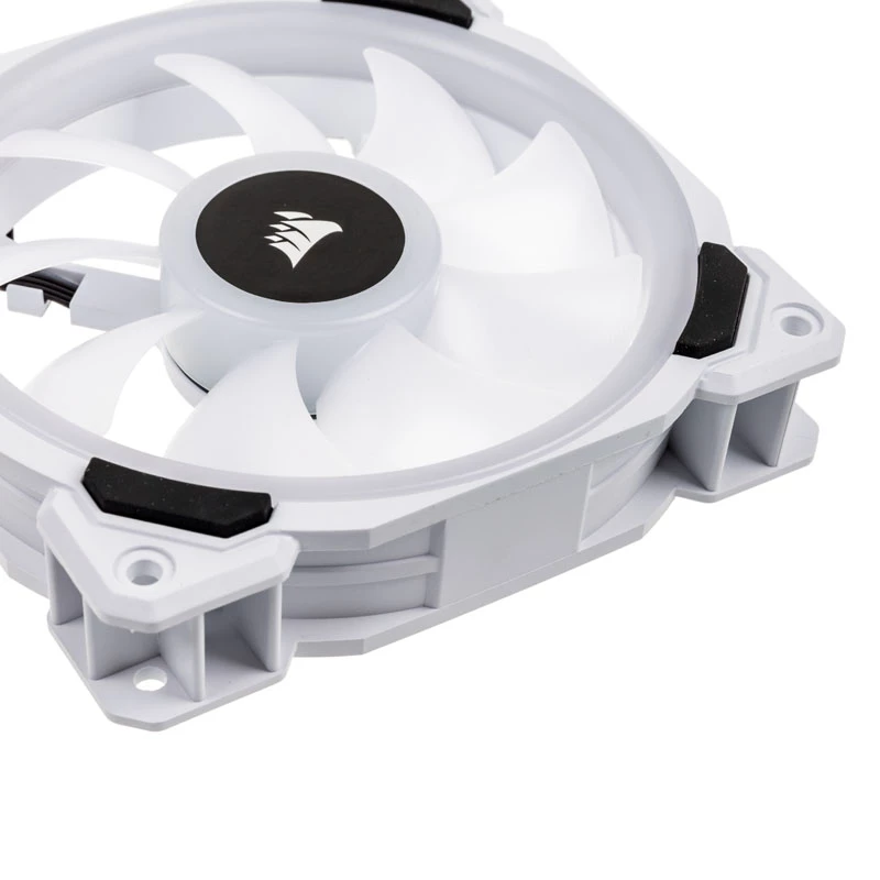 CORSAIR LL120 RGB 120mm Baltas PWM korpuso ventiliatorių 3 vnt. rinkinys