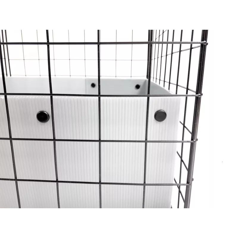 Cage c&c Moduliniai Narvai 5x2 Juodi Jūrų Kiaulytei Ežiukui Triušiui — 1800×370×750 mm, 8,5 kg