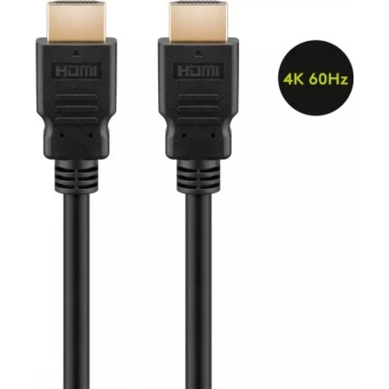Goobay | High Speed HDMI laidas su Ethernet | 61150 | HDMI kištukas (A tipas) | HDMI kištukas (A tipas) | HDMI į HDMI | 1 m