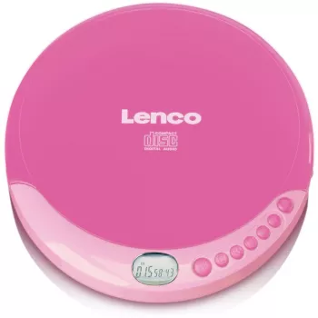 Nešiojamasis CD grotuvas Lenco CD-011 rožinis