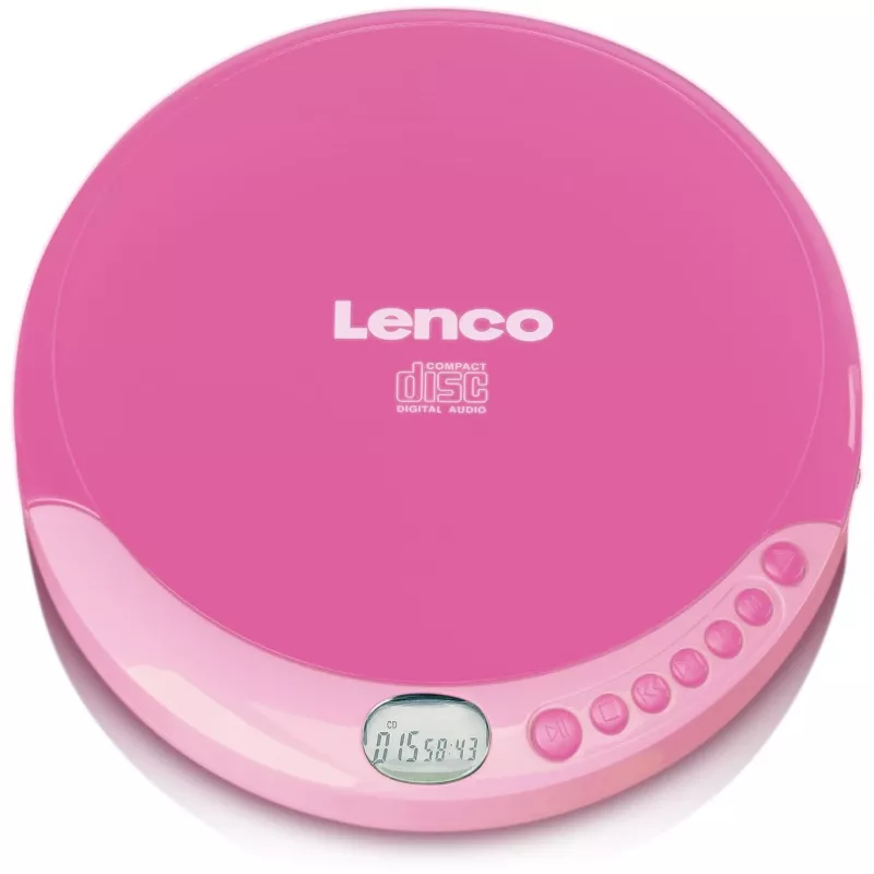 Nešiojamasis CD grotuvas Lenco CD-011 rožinis