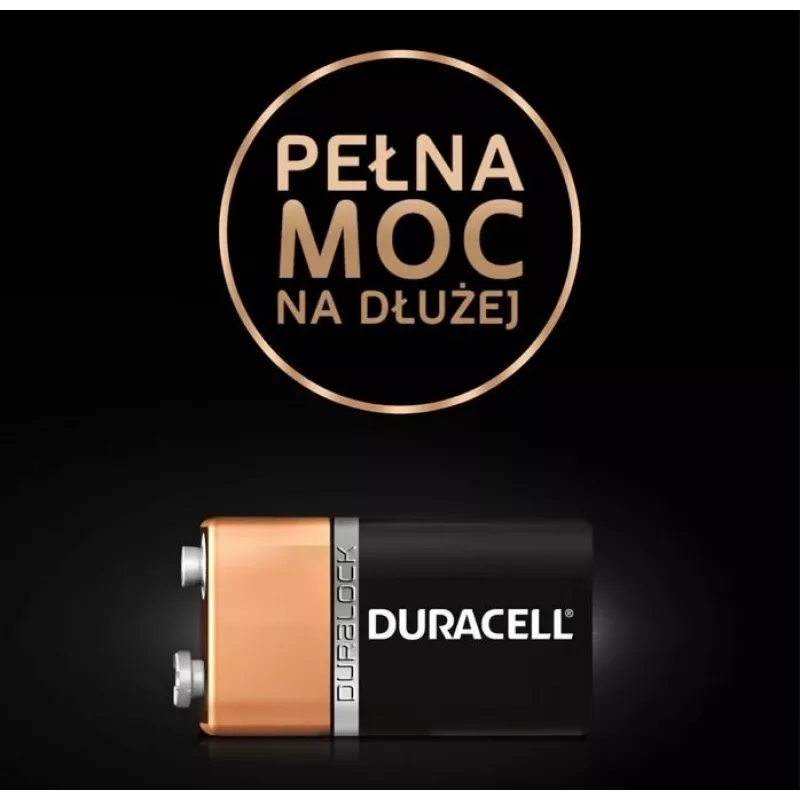 Duracell 9V baterija, vieno vieneto pakuotė 9VDUR BT0009