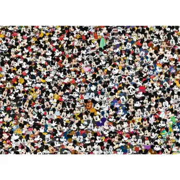 Dėlionė Ravensburger 12000529 — 1000 dalių, Peliuko Mikio animaciniai filmai, 700×500 mm, amžius 14+