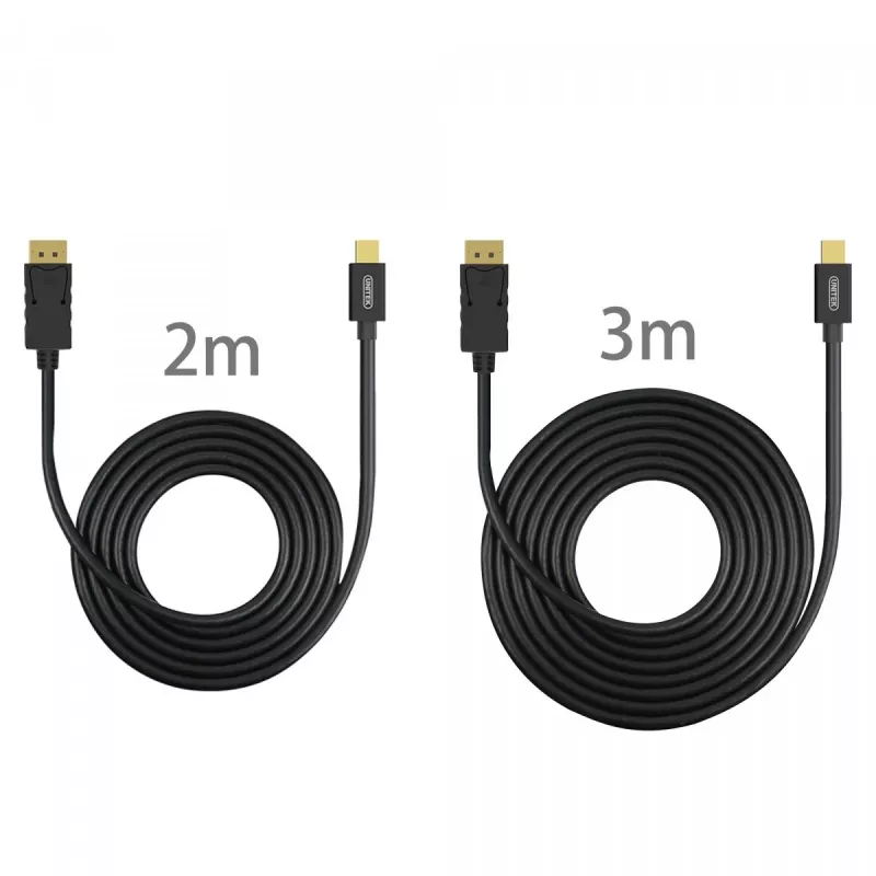 kabelis miniDisplayPort/ DisplayP M/M 2m;Y-C611BK