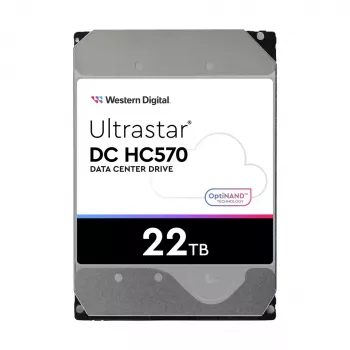 3,5 colio SAS HDD Western Digital Ultrastar DH HC570 22 TB, 12 Gbit/s, 7200 RPM, 512 MB talpyklos