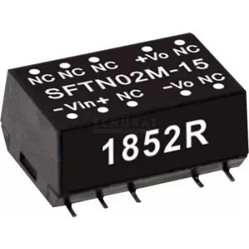 maitinimo adapteris Mean Well SFTN02M-05, 2 W, įėjimas 10,8–13,2 V, išėjimas 5 V, RoHS