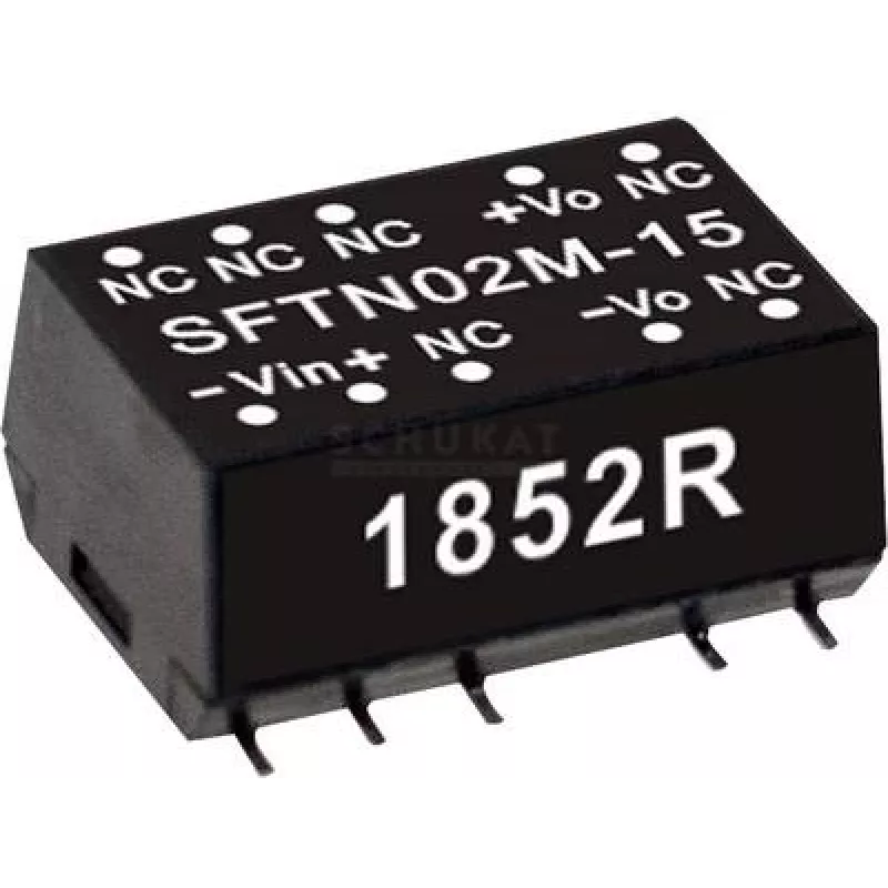 maitinimo adapteris Mean Well SFTN02M-05, 2 W, įėjimas 10,8–13,2 V, išėjimas 5 V, RoHS
