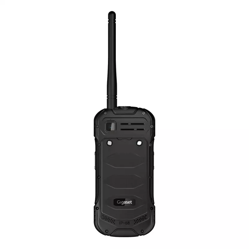 GIGASET GLX 8 ACTIVE juoda 6,1 cm 2,4 colio ekranas Push-to-talk funkcija 2500 mAh baterija IP68 2 MP kamera Dual-SIM Bluetooth