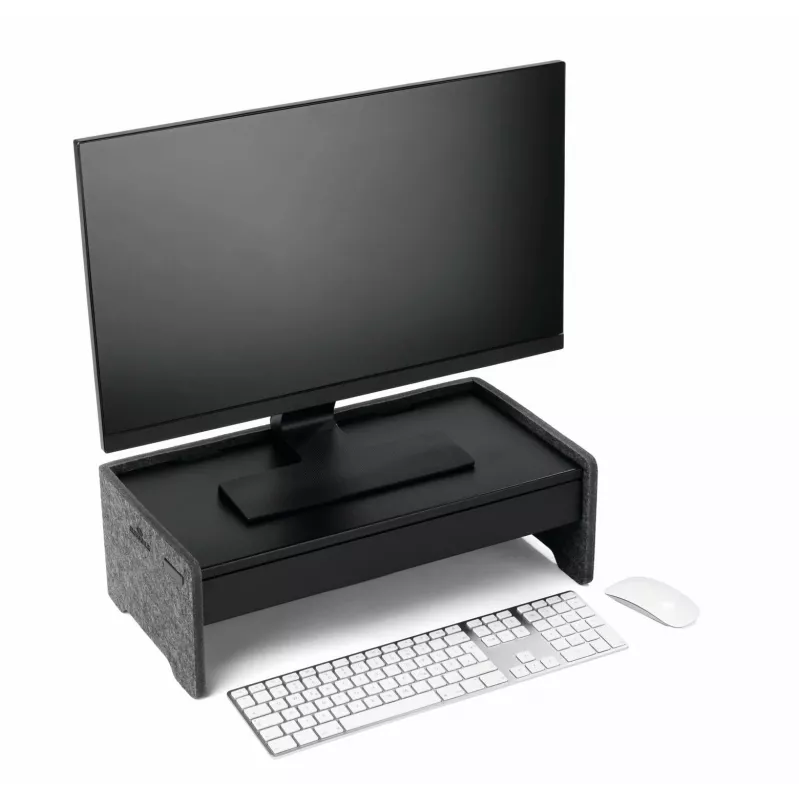 Stalčius Durable 508201 monitoriaus laikiklio priedas juodas metalinis 468 mm plotis 221 mm gylis 53 mm aukštis