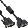 InLine DVI-D kabelis 24+1 M/F, Dual Link, 2 ferito šerdys, 3 m
