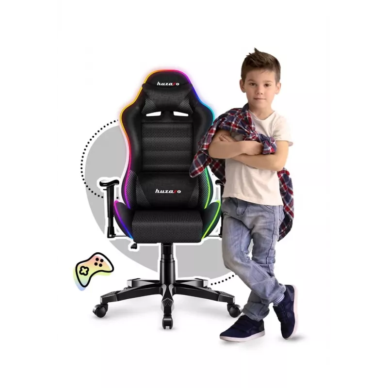 Žaidimų kėdė vaikams Huzaro Ranger 6.0 RGB Mesh