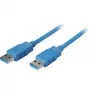 USB laidas S/CONN 0,5 m USB 3.2 Gen 1 Mėlynas