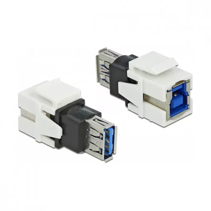 „Keystone“ modulis DeLOCK 86394 Plokščias Baltas USB A