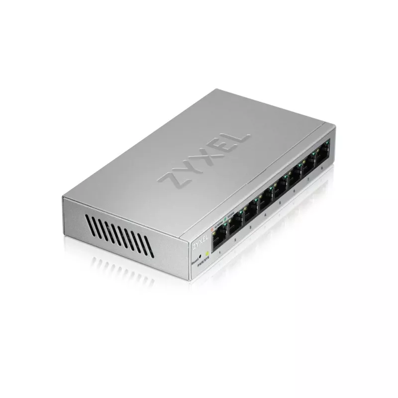 Zyxel GS1200-8 valdomas Gigabit Ethernet (10/100/1000) sidabrinis