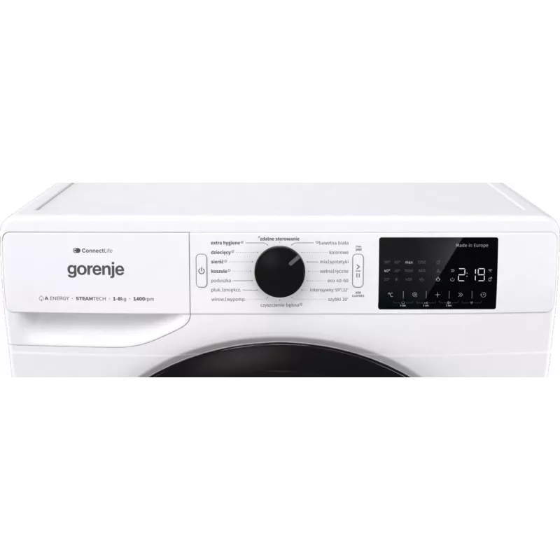 Gorenje G400 Laisvai pastatoma skalbimo mašina, 8 kg, 1400 aps./min WPNEI84A1SWIFI/PL