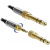 Garso laidas DeLOCK 85779 0,5 m 3,5 mm juoda pilka
