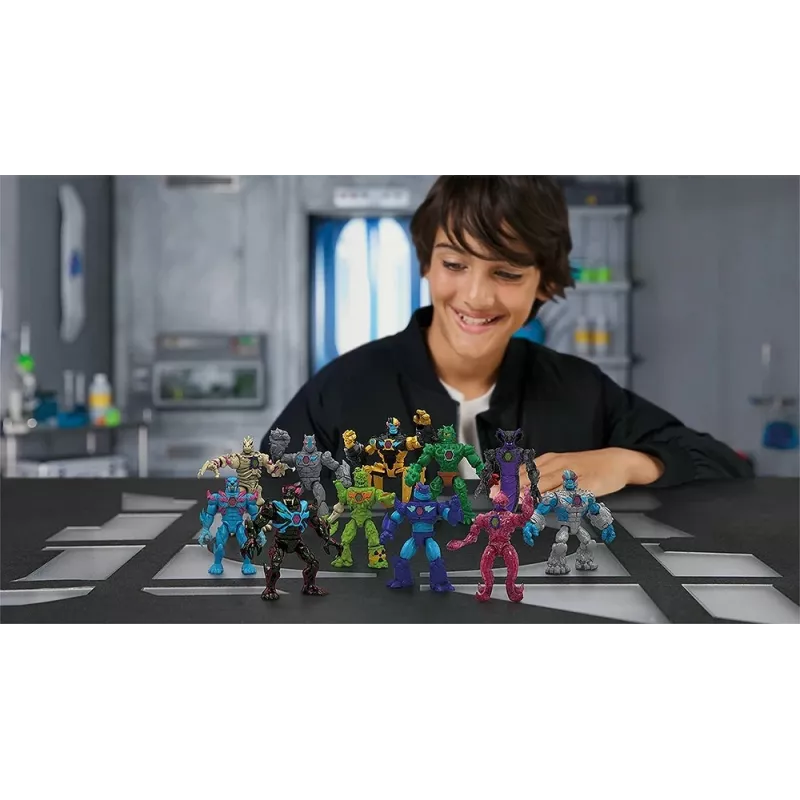 Cobi Mr Beast Lab Hybrids figūrėlių rinkinys — kolekcionuojami veiksmo figūrėlės