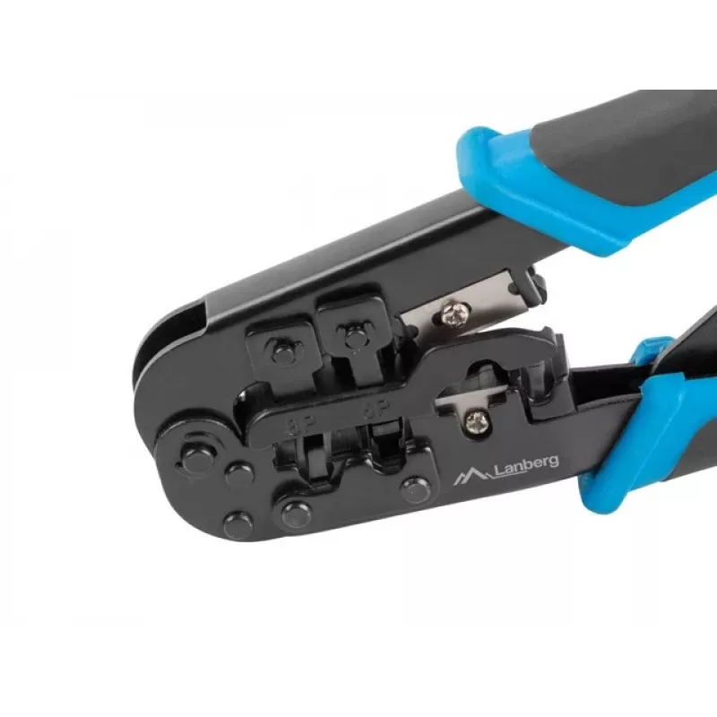 Užspaudimo įrankis LANBERG NT-0201 RJ-45 jungtims, 180 mm, 315 g, juoda/mėlyna