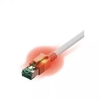 EasyLan EASY CS1OW0100 - DualBoot® LED komutacinis kabelis, Cat.6a, S/FTP, baltas, 10 m