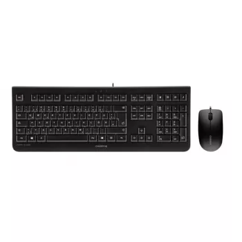 CHERRY DC 2000 klaviatūra su pele, universali, USB, QWERTY, čekų, juoda