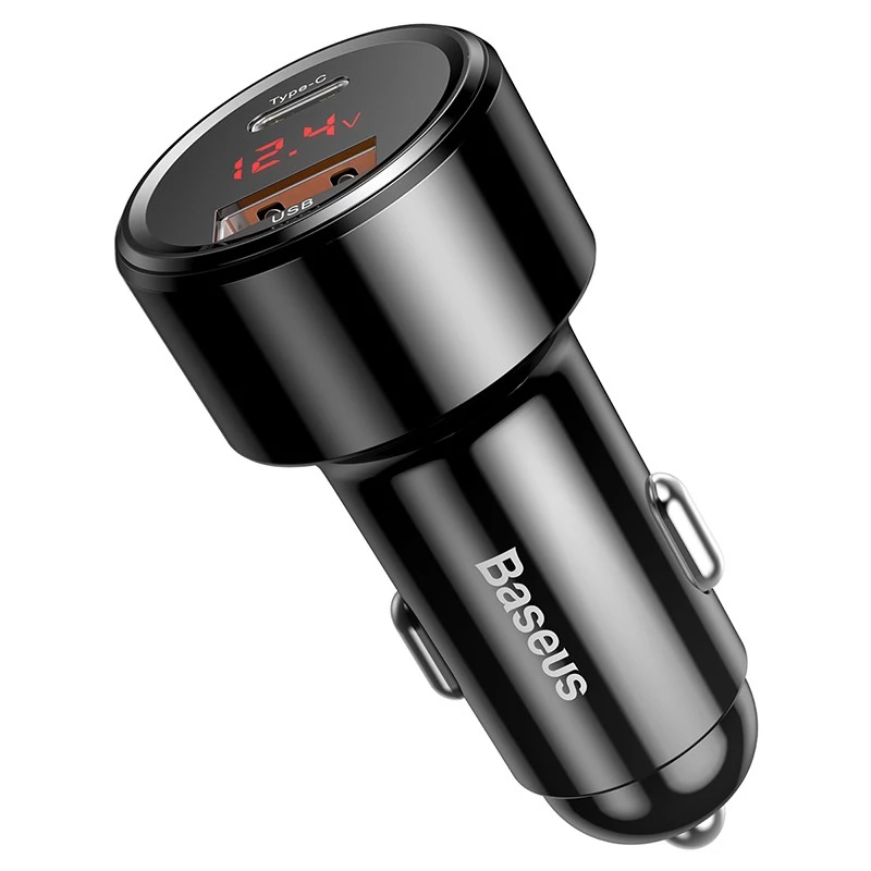 Automobilinis įkroviklis Baseus CCMLC20C-01 Universalus Juodas Greitasis Įkrovimas 12-24V