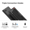 Mechaninė klaviatūra Keychron V6 Ultra 8K — Pilno dydžio 100% QWERTY, Bluetooth, RGB, juoda