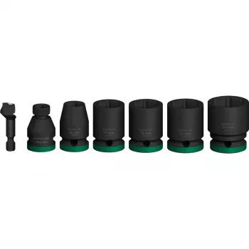 Bosch Powertools PRO 1/2 inch 7 dalių smūginis lizdų rinkinys, juodas