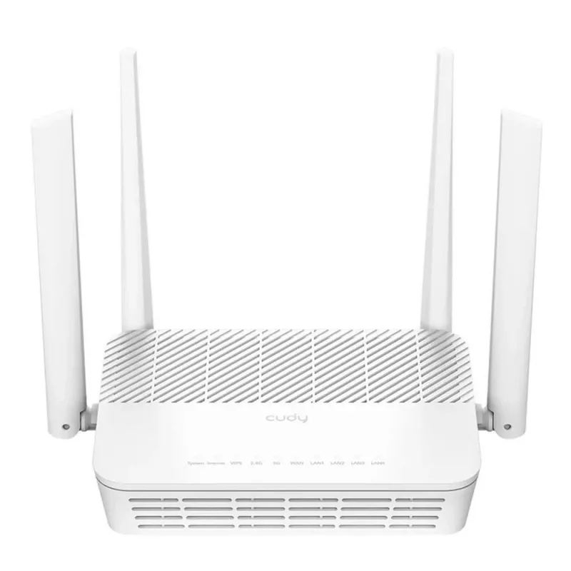 Belaidis maršrutizatorius Cudy AX3000 (Wi‑Fi 6 dviejų juostų 2,4/5 GHz, Gigabit Ethernet, 4x LAN, 2402+574 Mbps)