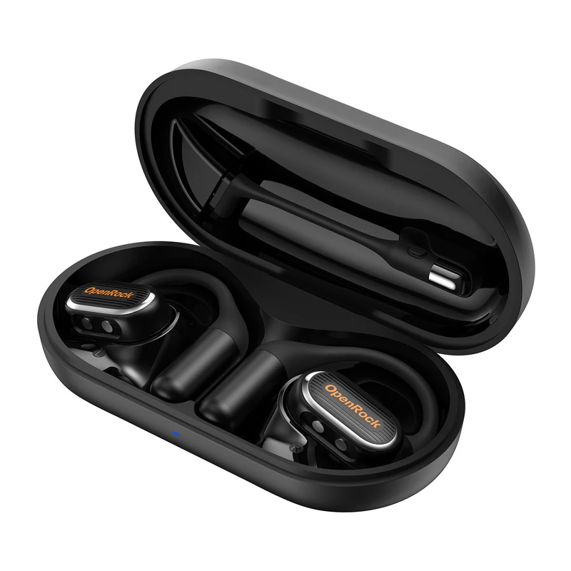 Belaidės ausinės OneOdio OpenRock Link 20, ant ausies, juodos, Bluetooth
