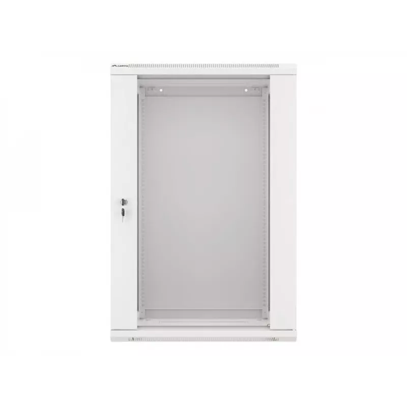 Lanberg ant sienos montuojama instaliacinė spinta 19'' 18U 600x450mm pilka (stiklinės durys)