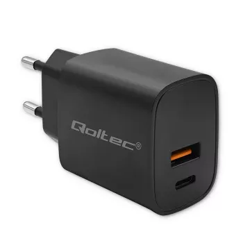 Maitinimo adapteris QOLTEC 52377 GaN 30 W išvestis 5–20 V nešiojamiems įrenginiams