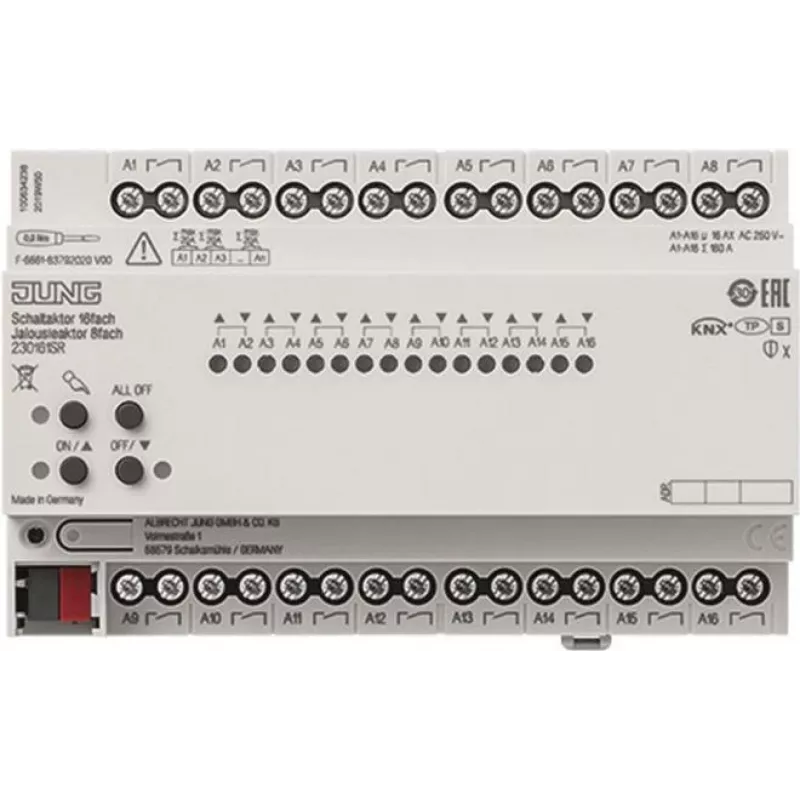 JUNG 230161SR - Plastikas - -5 - 45 °C - -25 - 70 °C - 230 V