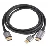 Lanberg CA-HDDP-20CU-0018-BK vaizdo kabelio adapteris 1,8 m DisplayPort HDMI + USB juoda, sidabrinė