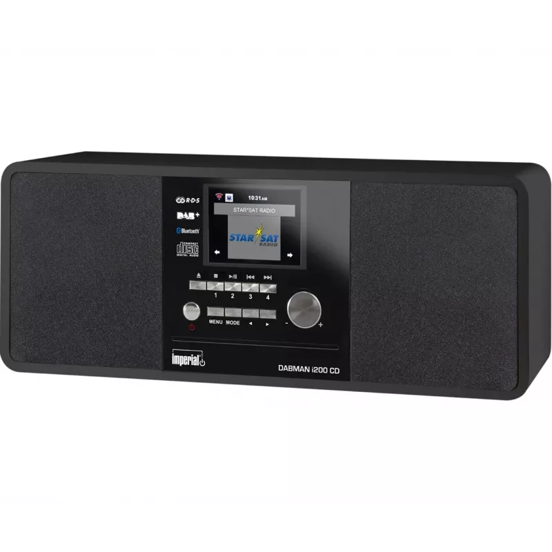 REHAU IMPERIAL DABMAN i200 CD skaitmeninis 20 W DAB+, FM, UKW juodas MP3 atkūrimas