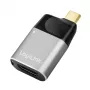 LogiLink USB 3.2 Gen2 Type-C adapteris C/M į HDMI-A USB-C 4K PD aliuminis juodai pilkas
