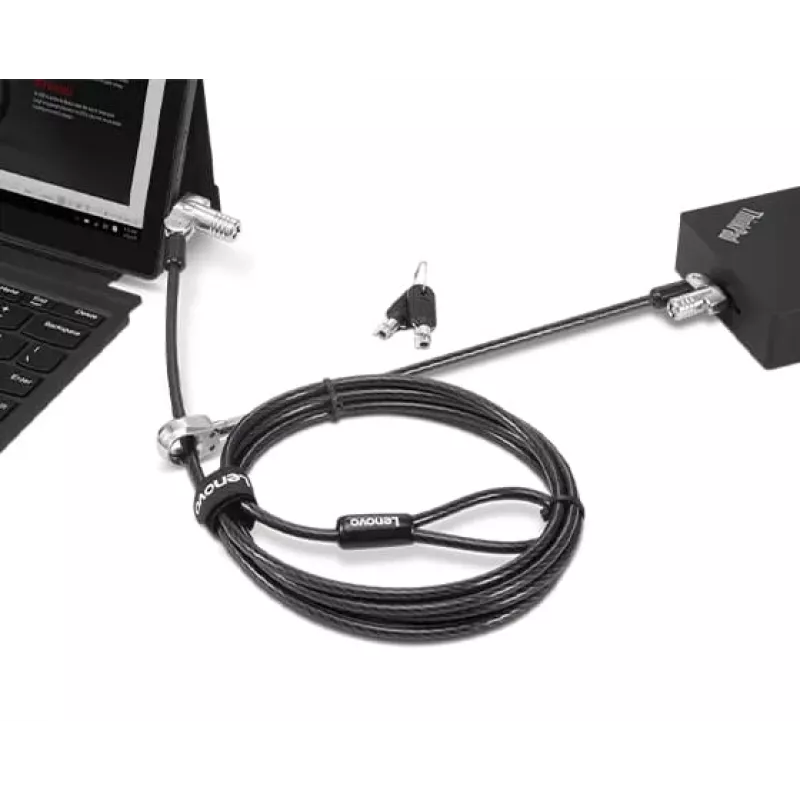 Lenovo 4XE1B81916 kabelinė spyna juoda 1,8 m