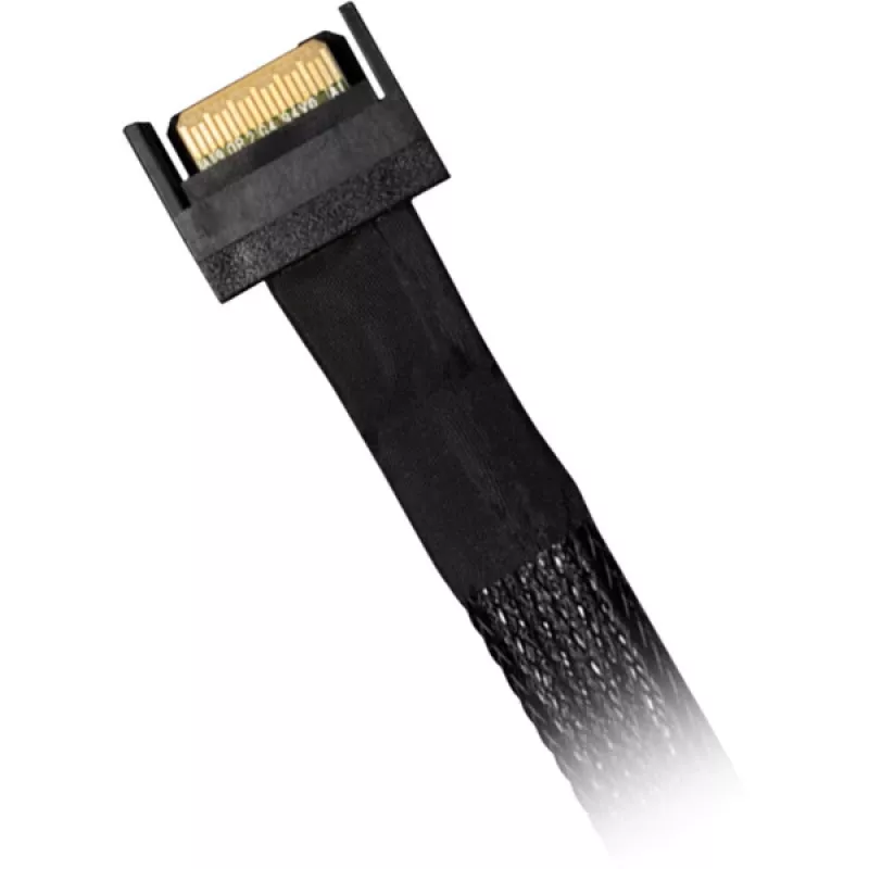 ICY DOCK MB414L-B MCIO 4i SFF-TA-1016 į MCIO 4i SFF-TA-1016 kabelis, 0.5 m