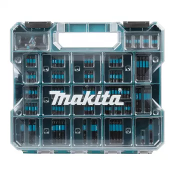 Antgalių rinkinys Makita E-24826 — 100 vnt., įvairūs atsuktuvų ir gręžimo antgaliai, juodas