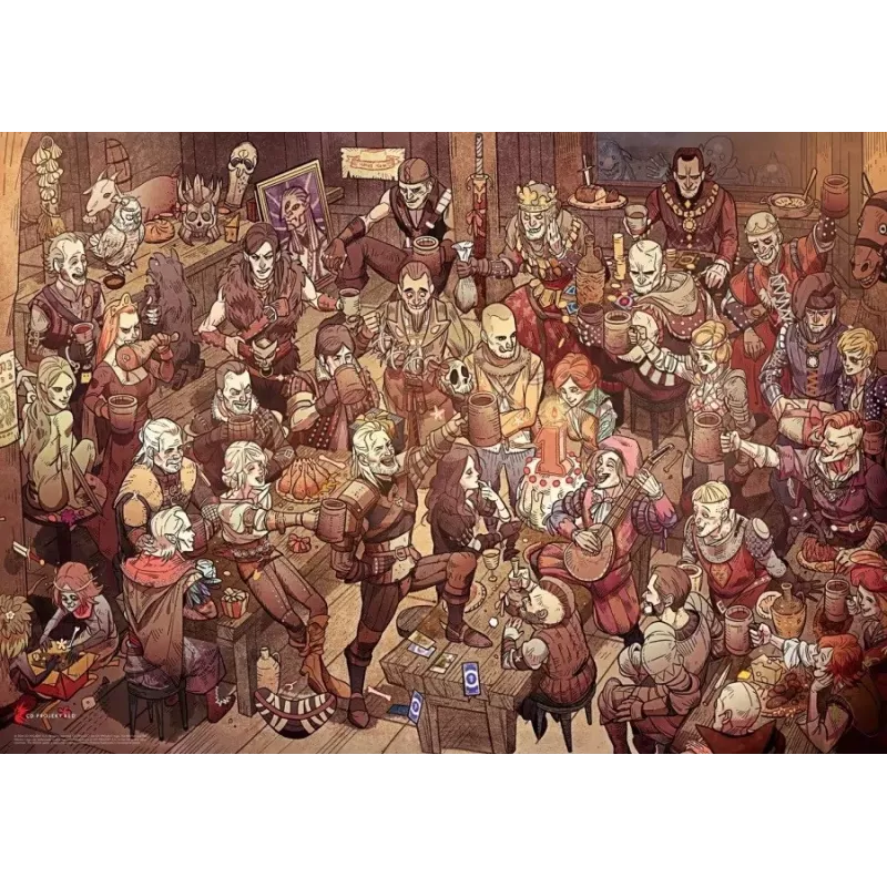 Good Loot Gaming Puzzle: The Witcher (Wiedźmin) Birthday, 1000 vienetų