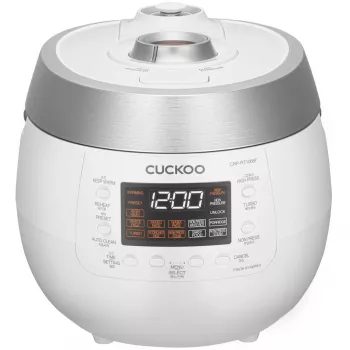 Cuckoo CRP-RT1008F, balta, 1,8 l, aliuminis, LED, mygtukai, 1,2 m